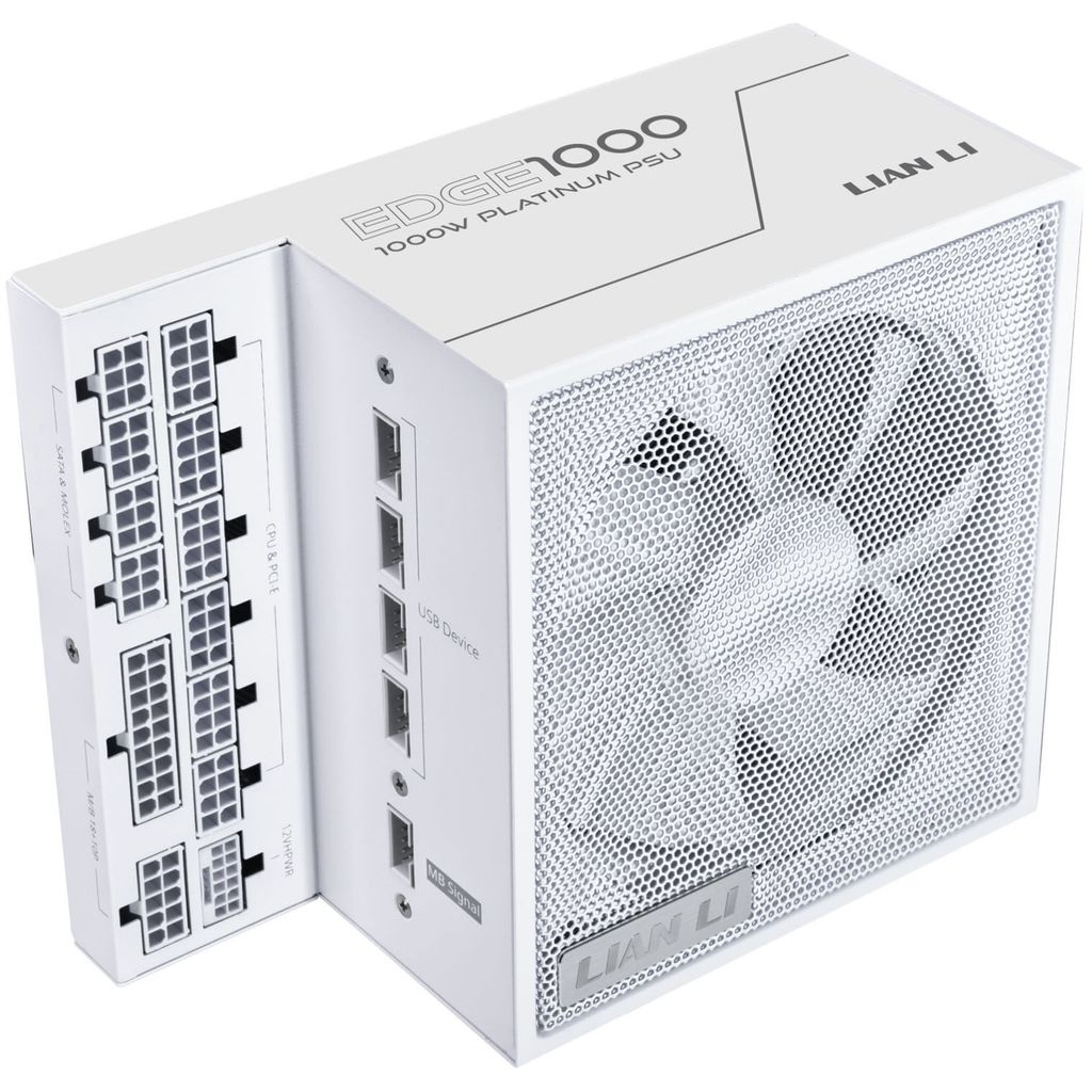 Nguồn PSU LIAN LI EDGE SERIES EG1000 - 1000W - WHITE (ATX3.1/80+PLATINUM/FULL MODULAR/PCIe5.1)