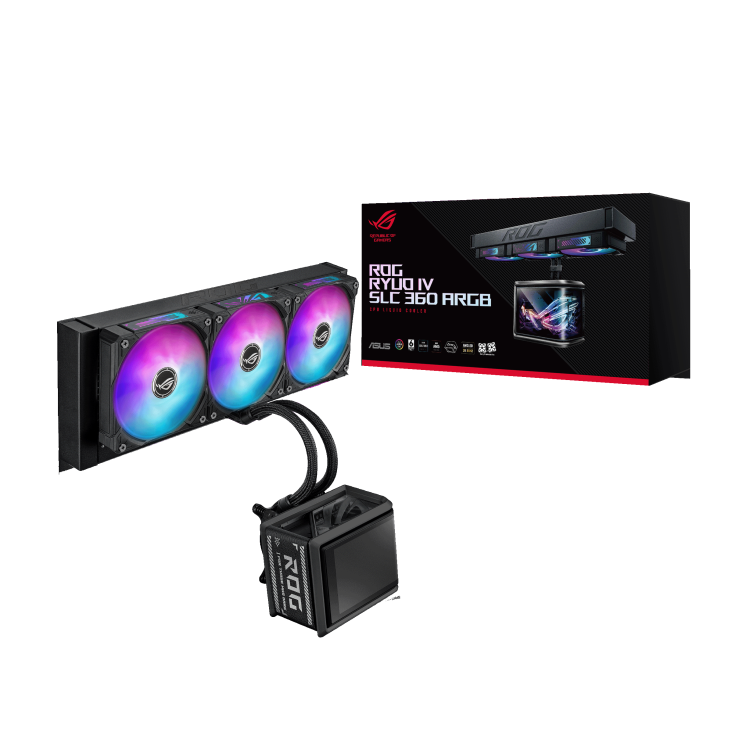 Tản nhiệt nước AIO ASUS ROG Ryuo IV SLC 360 ARGB - BLACK (AMOLED 2K 6.6.7