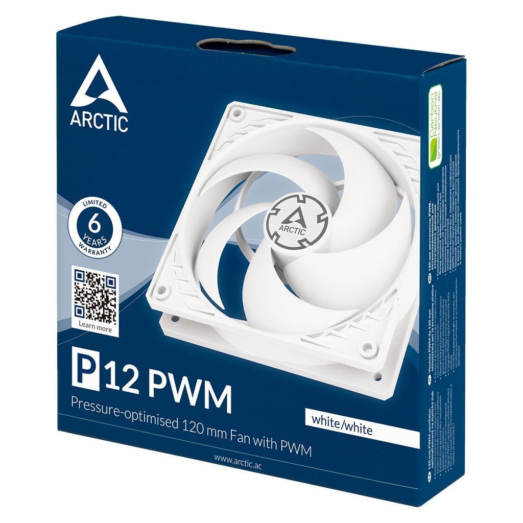 QUẠT TẢN NHIỆT ARCTIC P12 PWM | BLACK & WHITE