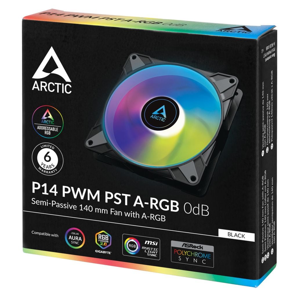 Fan case Arctic P14 PWM PST ARGB BLACK | WHITE