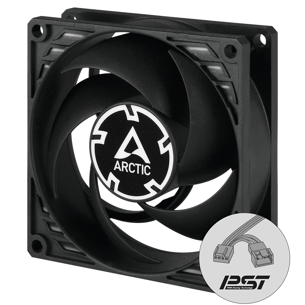 Quạt tản nhiệt Artic P8 PWM PST | BLACK