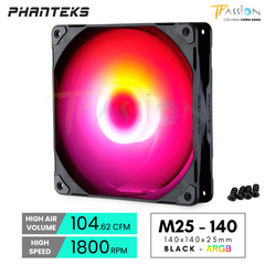 QUẠT FAN CASE PHANTEK M25 -140 | BLACK - WHITE