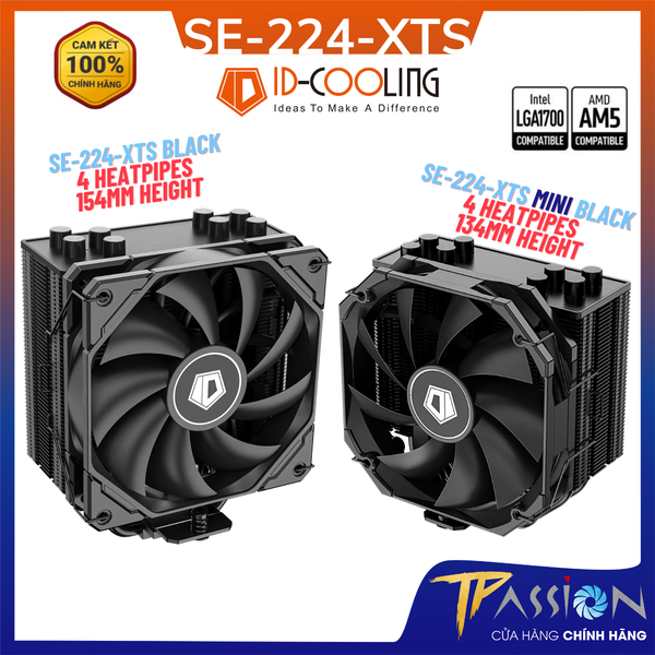 Tản nhiệt khí CPU ID-Cooling SE-224-XTS BLACK / MINI