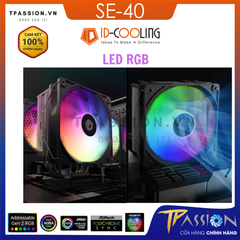 TẢN NHIỆT KHÍ CPU ID COOLING SE-40 LED RGB | BLACK