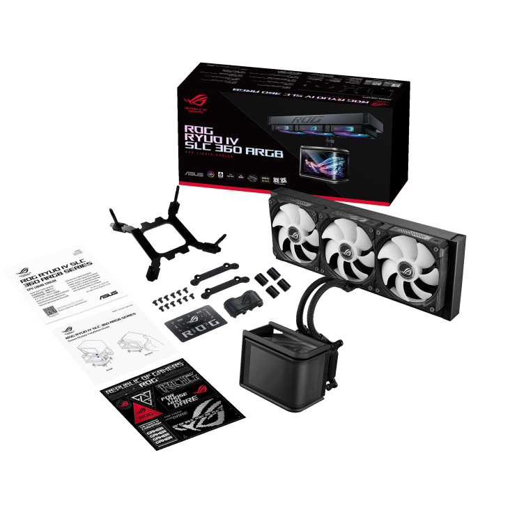 Tản nhiệt nước AIO ASUS ROG Ryuo IV SLC 360 ARGB - BLACK (AMOLED 2K 6.6.7