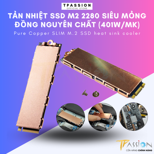 Tản nhiệt SSD đồng nguyên chất LONKISON