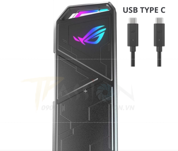 Box ổ cứng SSD ASUS ROG STRIX ARION ESD-S1CL|  LED ARGB | đồng bộ Aura Sync