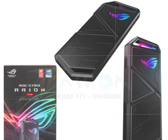 Box ổ cứng SSD ASUS ROG STRIX ARION ESD-S1CL|  LED ARGB | đồng bộ Aura Sync