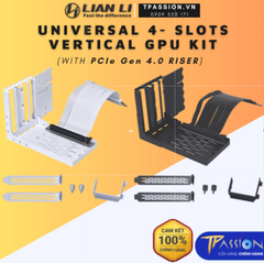 Bộ giá dựng VGA LIAN LI UNIVERSAL 4 - SLOTS VERTICAL GPU KIT ( KÈM RISER PCIe 4.0 )