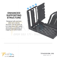 Bộ giá dựng VGA LIAN LI UNIVERSAL 4 - SLOTS VERTICAL GPU KIT ( KÈM RISER PCIe 4.0 )