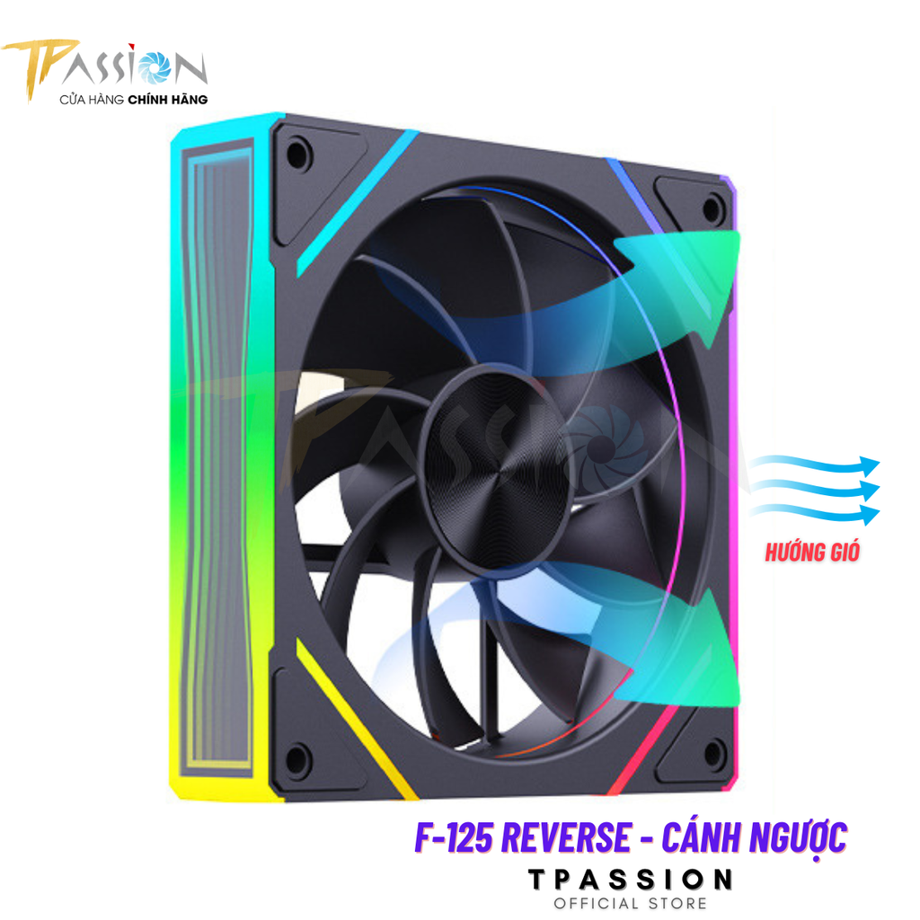 Quạt Fan case 12cm MAGIC SNOWMAN F-125 LED ARGB BLACK / WHITE