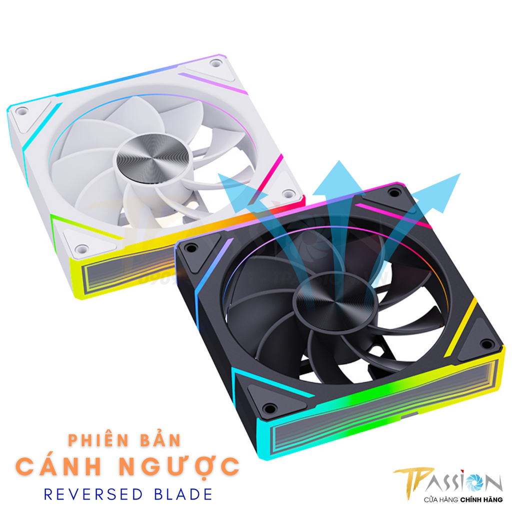 Quạt Fan case 12cm MAGIC SNOWMAN F-125 LED ARGB BLACK / WHITE