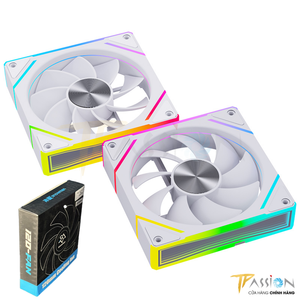 Quạt Fan case 12cm MAGIC SNOWMAN F-125 LED ARGB BLACK / WHITE