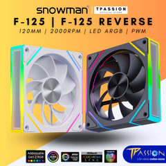 Quạt Fan case 12cm MAGIC SNOWMAN F-125 LED ARGB BLACK / WHITE