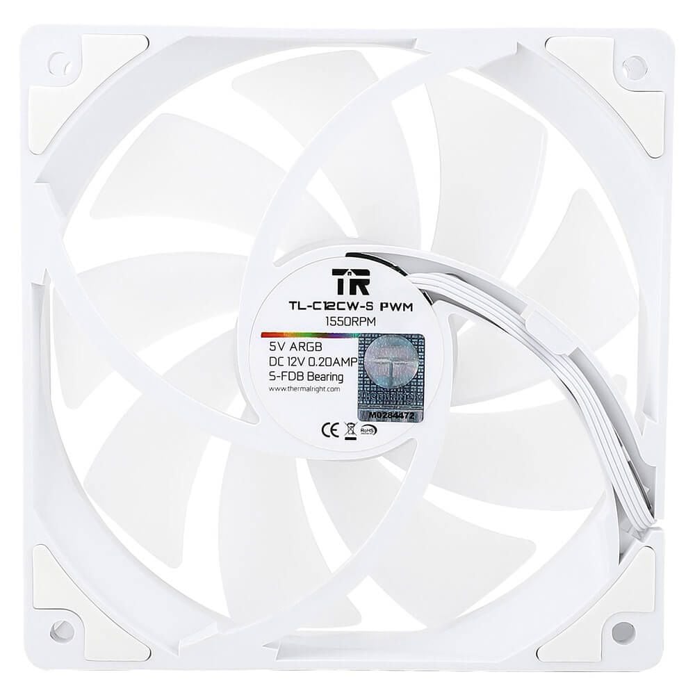 QUẠT FAN CASE Thermalright TL C12C - W - S | WHITE ARGB | 1 FAN