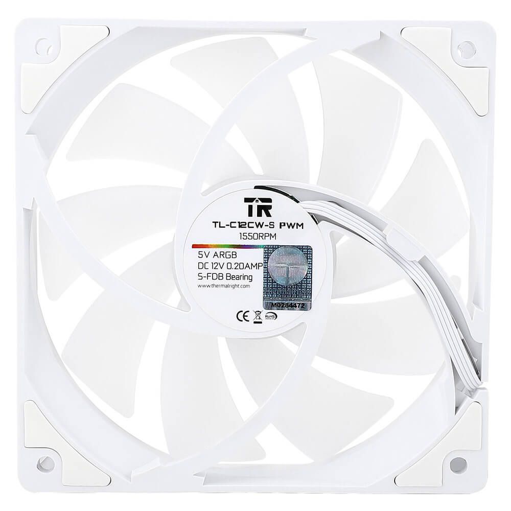BỘ 3 QUẠT FAN CASE  Thermalright TL C12CW-S | WHITE ARGB