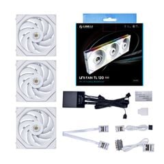 Bộ 3 Quạt LIAN LI UNI FAN TL 120 RGB WHITE |  CÁNH THUẬN