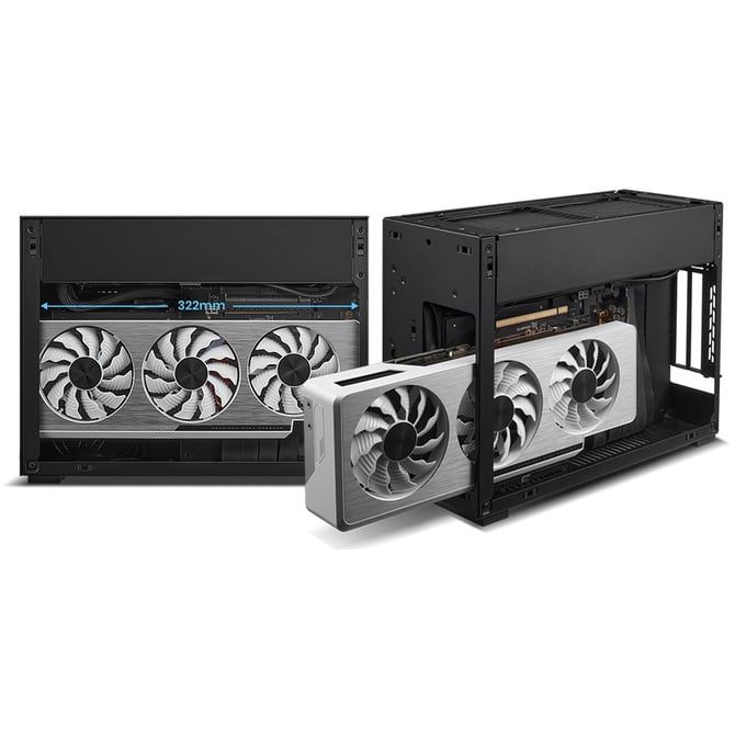 Vỏ case máy tính Lian Li A4H2O Black | Silver kèm Riser VGA PCIe 4.0 - A4-H20 X4
