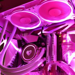 Tản nhiệt nước CPU AIO ID-COOLING PINKFLOW 240 DIAMOND EDITION MÀU HỒNG - Chính hãng, LED ARGB 5V,FAN PWM