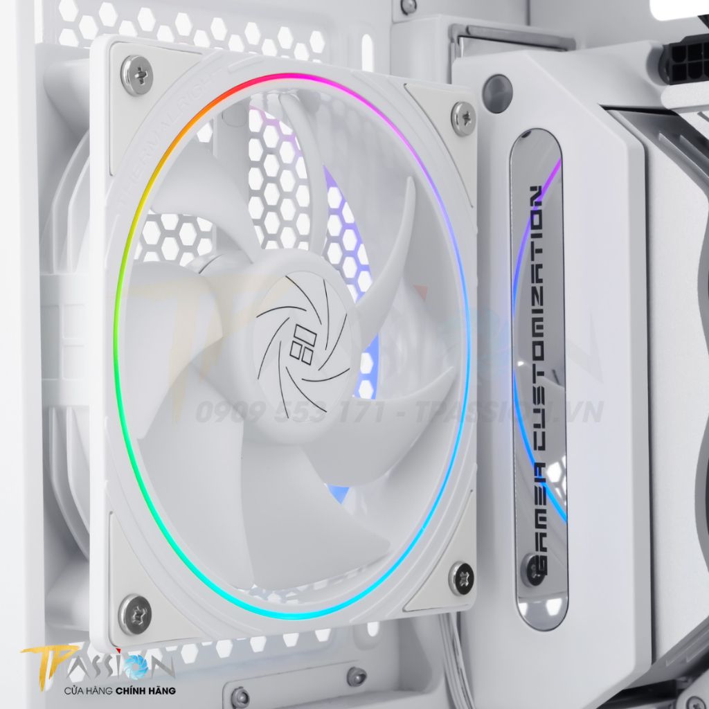 Bộ 3 quạt fan case Thermalright TL S12 / TL S12W / TL S12W S LED ARGB -Tản nhiệt 12cm Pa 120, aqua elite, sync main hub