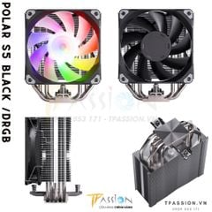 Tản nhiệt khí CPU PHANTEKS POLAR S5 / S5 LED DRGB / S4 - Chính hãng, tản tháp quạt PWM, LED ARGB sync, 1700, 5 ống đồng