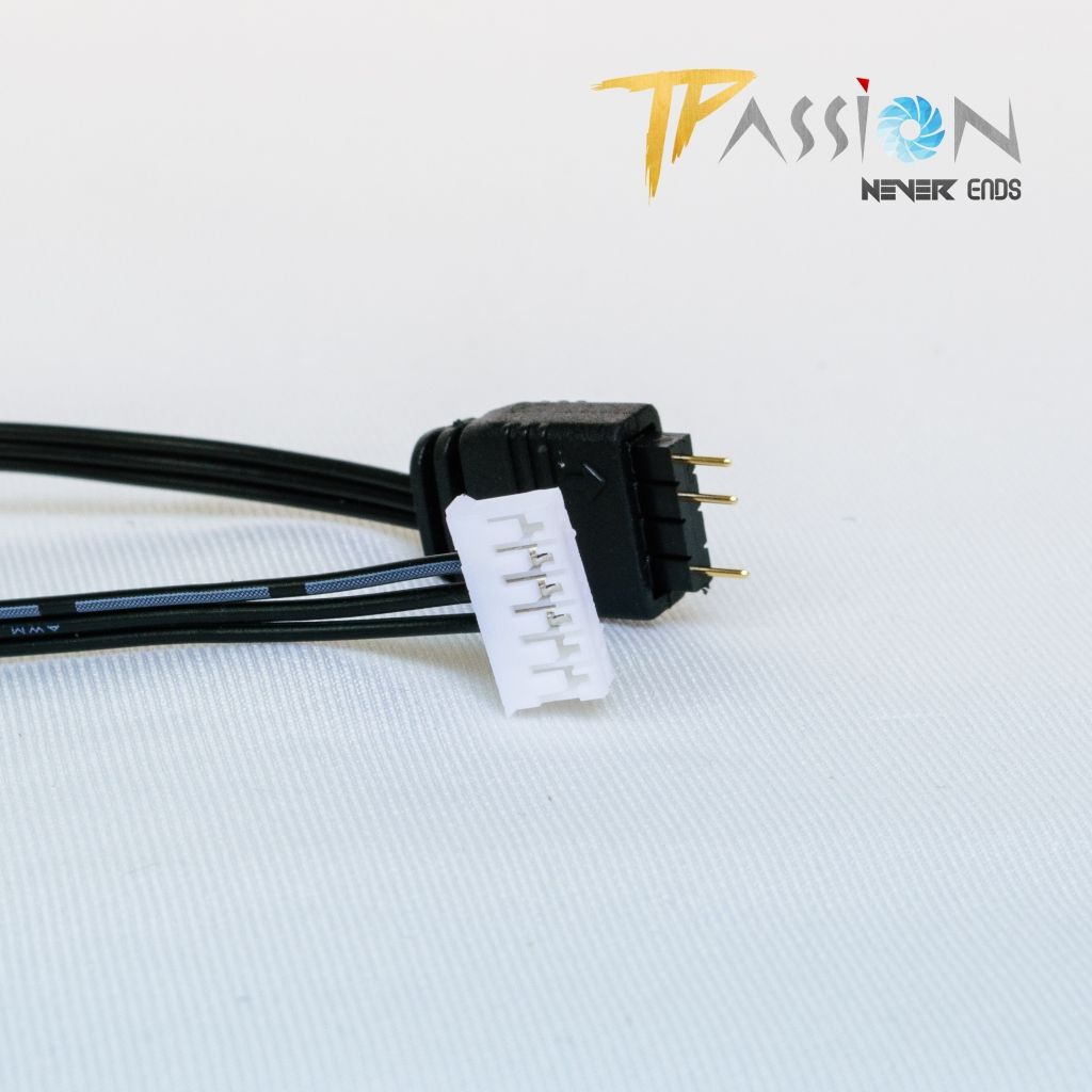 Dây chuyển cổng 4 Pin | 6 Pin Hub Coolmoon ra cổng LED 5v 3 Pin ARGB - Đồng bộ LED 5v vào hub Coolmoon, 4 pin khuyết