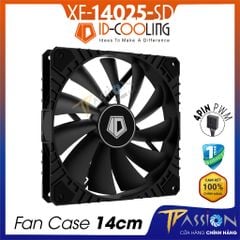 Quạt fan case 14cm ID-Cooling XF-14025-SD - Chính hãng, Quạt tản nhiệt Radiator XF 14025 điều tốc 4Pin PWM, sức gió cao