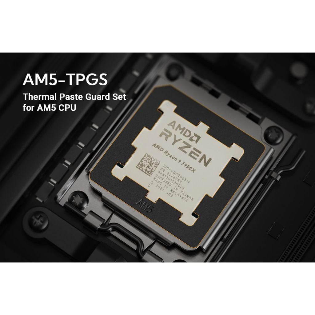 Khung chống tràn keo ID-COOLING AM5 - TPGS cho CPU AMD AM5 CPU - Chính hãng, tặng sẵn keo tản nhiệt