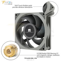 Quạt fan case 8cm THERMALRIGHT TL - B8 PWM - Chính hãng, sức gió tốt 2200rpm, hiệu năng tản nhiệt tốt, bền bỉ