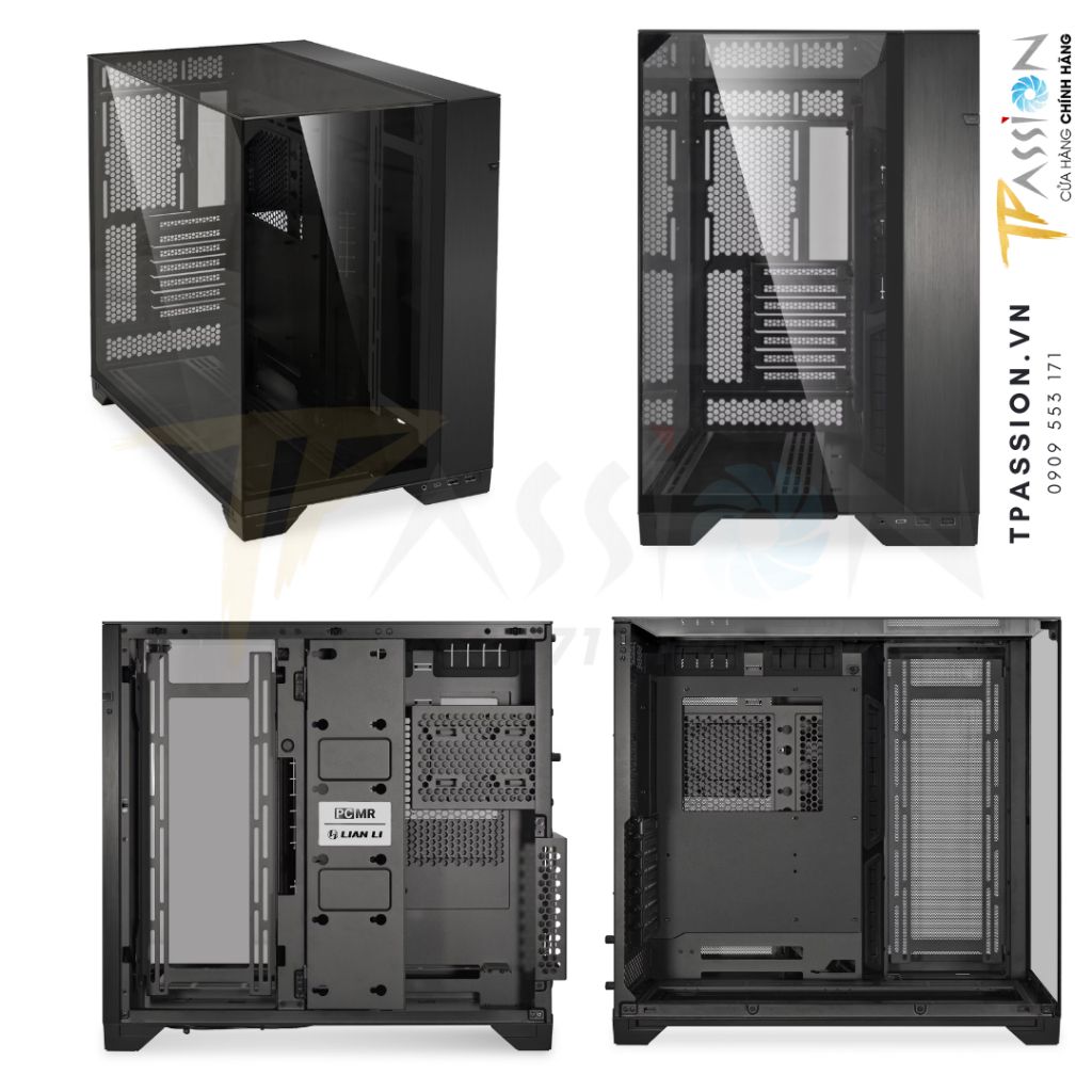 Vỏ case máy tính Lian Li O11 VISION Black / White / Chrome - Case gương paranoma trong suốt - Chính hãng