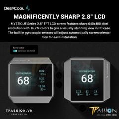 Tản nhiệt nước AIO CPU DEEPCOOL MYSTIQUE 240 | 360 MÀN HÌNH LCD - bơm LED ARGB 5V