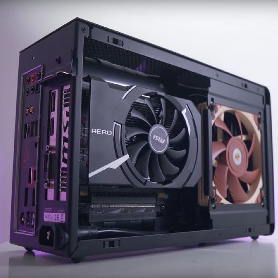 Vỏ case máy tính Lian Li A4H2O Black | Silver kèm Riser VGA PCIe 4.0 - A4-H20 X4