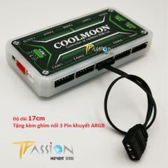 Dây chuyển cổng 4 Pin | 6 Pin Hub Coolmoon ra cổng LED ARGB 3 Pin 5V