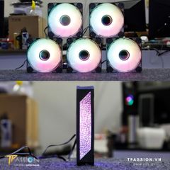 Quạt Fan case 12cm INFINITY ROYAL 5 ZONE LED AGRB - Chính hãng, daisy chain, PST, SYNC MAIN/HUB 3PIN 5V, Tản Nhiệt PWM