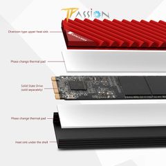 Tản nhiệt SSD M2 2280 Jonsbo V3 - Tản nhôm chống gỉ cao cấp, hiệu năng cho ổ cứng cao