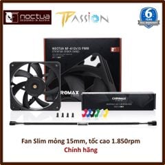 Quạt Fan Case 12cm Noctua NF-A12x15 PWM Chromax Black Swap Slim fan