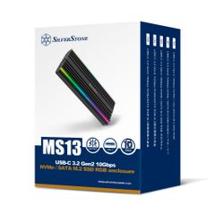 Box ổ cứng SSD M2 SILVERSTONE SST - MS13 LED RGB