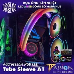 Bọc ống tản nhiệt nước Cooler Master Addressable RGB LED Tube Sleeve A1 - Chính hãng, 30 bóng LED ARGB 5v neon mịn đẹp
