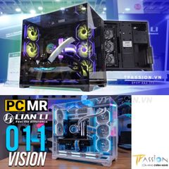 Vỏ case máy tính Lian Li O11 VISION Black / White / Chrome - Case gương paranoma trong suốt - Chính hãng