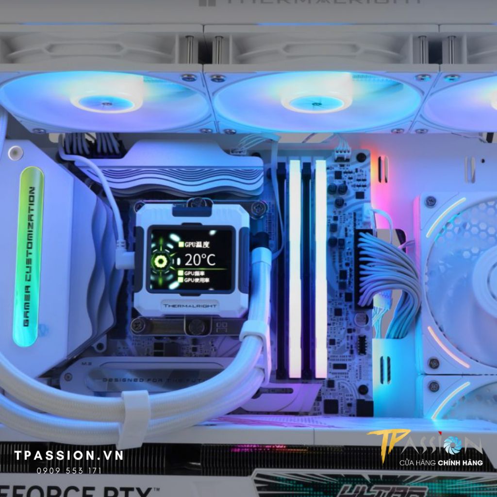 Tản nhiệt nước CPU AIO THERMALRIGHT FROZEN WARFRAME LCD 360 | BLACK WHITE