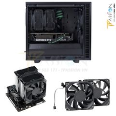 Tản nhiệt CPU Phanteks Polar T6 - 120 Black / White LED ARGB 5V - Chính hãng, TDP 280W, 6 ống đồng, sk 1700