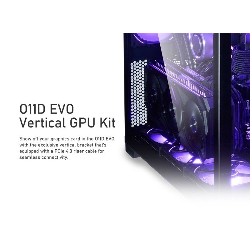 Bộ giá dựng đứng VGA Lian Li O11D EVO Vertical GPU PCIe 4.0 Black O11DE-1X | White O11DE-1W
