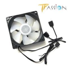 Quạt tản nhiệt Fan case 9cm Cooler Snowman 9025 ARGB - Tốc cao 2000rpm, 4Pin điều tốc PWM, quay êm, hiệu ứng LED Rainbow