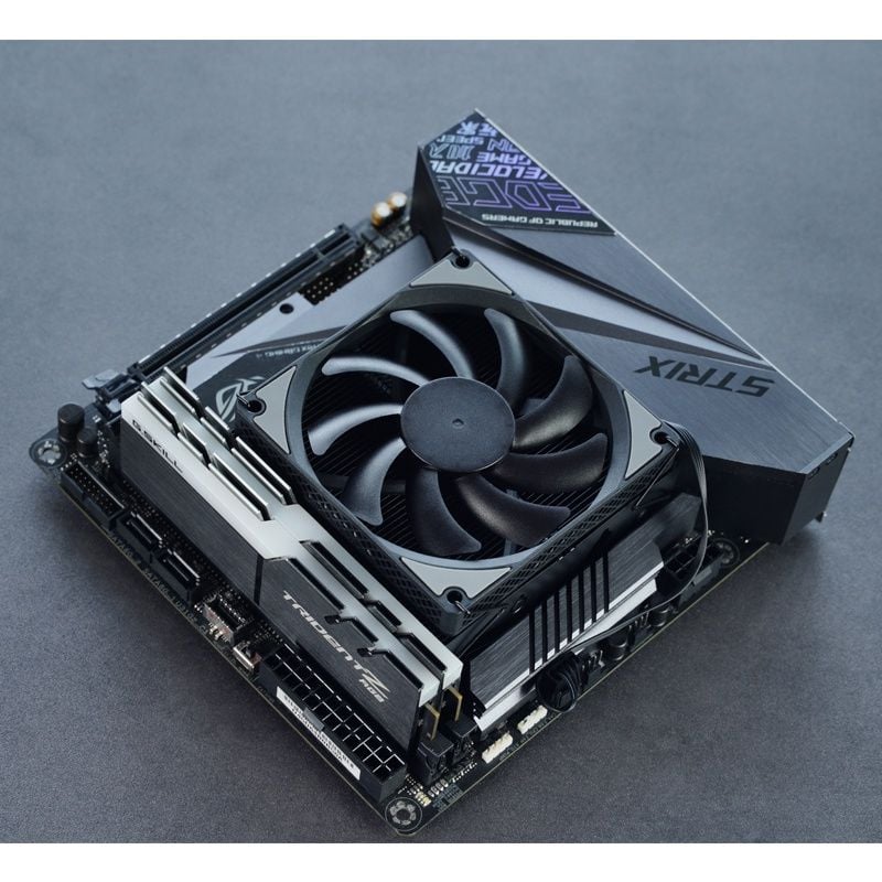 Tản nhiệt khí CPU Jonsbo HX4170D Trắng LED Rainbow tự động | Đen - Chính hãng, topdown Slim fan, ITX, mITX, HTPC