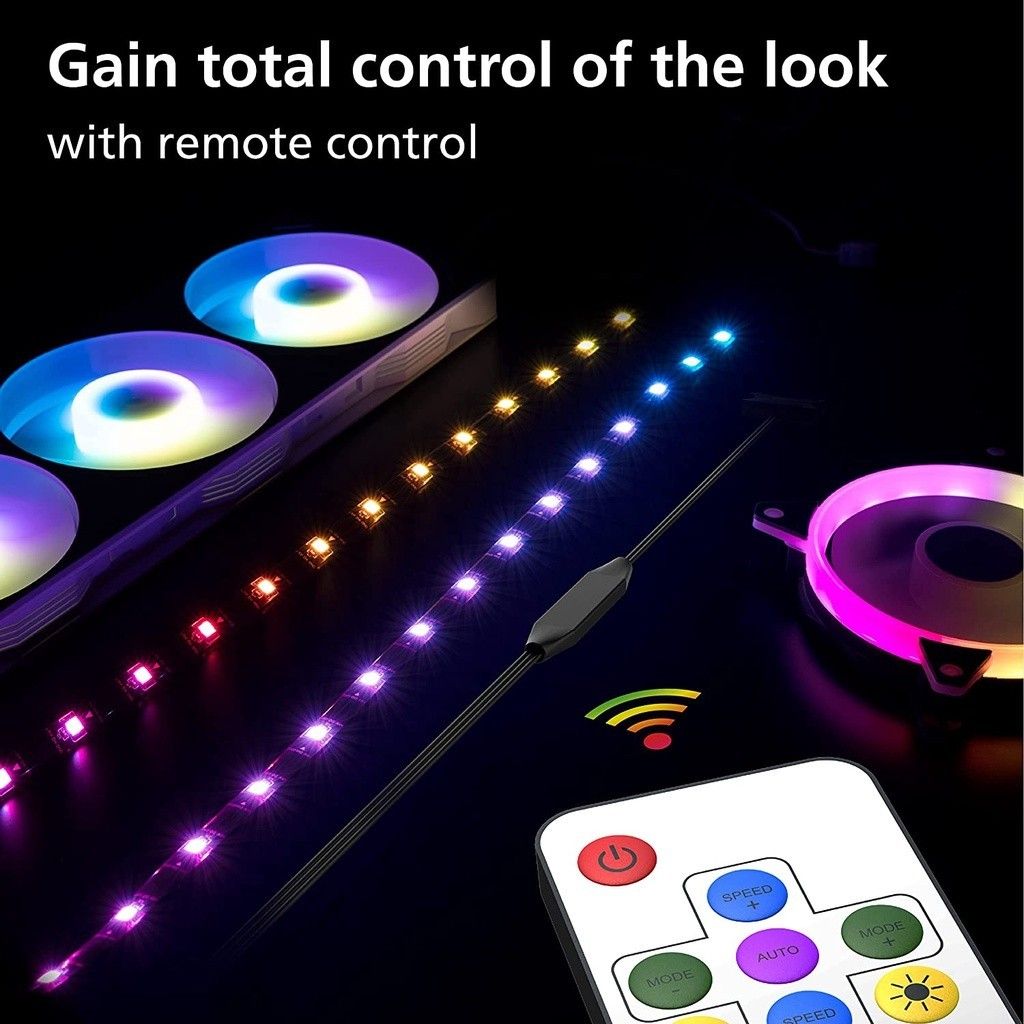 [Mã ELMS10 giảm 6% đơn 50K] Bộ Hub và Remote điều khiển Led RGB và ARGB - Controller Hàng chuẩn, chính hãng, dễ sử dụng