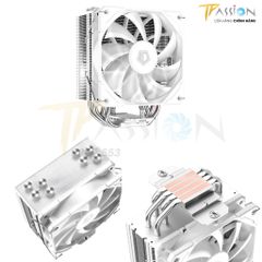 Tản nhiệt khí CPU ID-Cooling SE-224-XTS WHITE LED Trắng- Chính hãng, SE-224-W 224XT Toàn trắng, hiệu năng cao