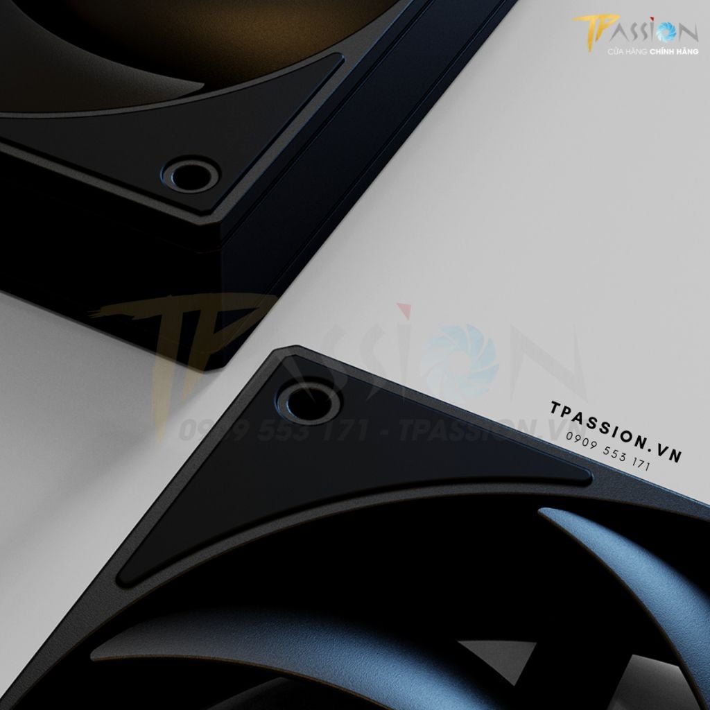 Quạt fan case 12cm ID-COOLING AF-125-K / AF-125-W (Tốc độ 2000RPM/ PWM PST)