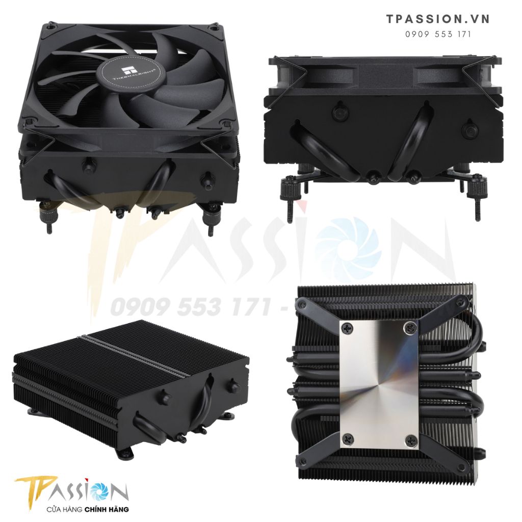 Tản nhiệt khí CPU Thermalright AXP90 - X53 BLACK / GREY - Chính hãng, topdown, PWM, ITX, mITX, HTPC