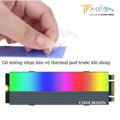 Tản nhiệt ổ cứng SSD M2 Coolmoon CM-M73S LED ARGB 5V
