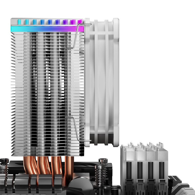 Tản nhiệt khí CPU Jonsbo CR-1400 White (Màu Trắng) LED RGB tự động